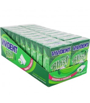 VIVIDENT BLAST FRESH GREEN GOMAS X 20 CAJAS