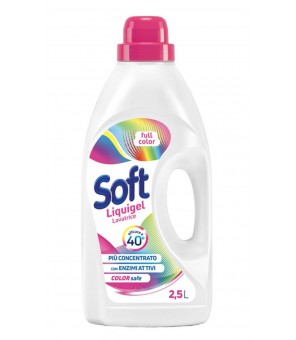 DETERGENTE LAVATRICE SOFT COLOR PIU 45 LAVAGGI 2,250 LT