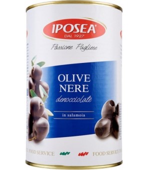 IPOSEA BLACK PITTED OLIVES 4,25 KG