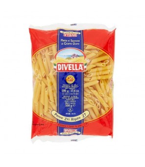 DIVELLA DURUM TARWE SEMOLINA PENNE ZITI RIGATE 27 24X500 GR