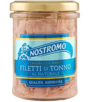 FILETY Z TUŃCZYKA NATURALNE NOSTROMO 180 GR