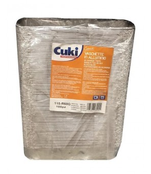 CUKI ALUMINUM CONTAINERS PLUMCAKE X 100 PIECES