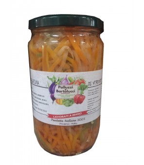 PALLUZZI UND BARTOLUCCI GEMÜSE-SALAT IN VINEGAR 720 GR