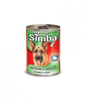 MORCEAUX DE VEAU SIMBA POUR CHIEN 24 X 415 GR