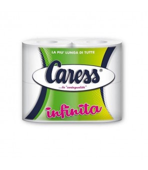 CARESS INFINITE TOILET PAPER X 4 ROLLS 1 PACK