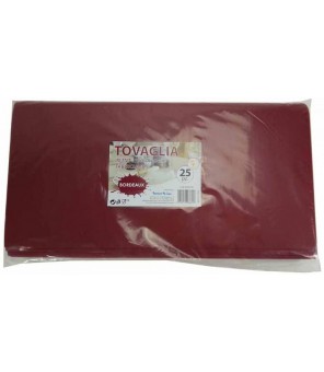 OBRUS PAPERLYNEN BORDEAUX W TNT X 25 SZTUK