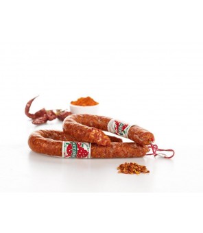 SPICY SAUSAGE SORRENTINO CURVED UNDER VACUUM 1.2 KG ABOUT