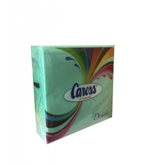 CARESS SERVETTEN DESIREE GROEN WATER 39X39