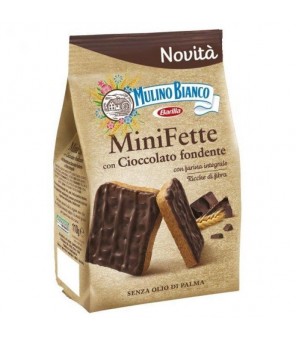 MINI REBANADAS MULINO BIANCO CON CHOCOLATE OSCURO 110 GR