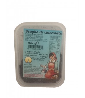 PAVONE SCAGLIE DI CIOCCOLATO IN VASCHETTA 100 GR