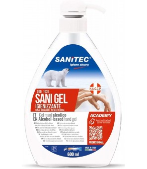 SANITEC SANI GEL DÉSINFECTANT POUR LES MAINS ML.600