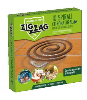 ZIG ZAG CITRONATURAL SPIRALS X 10 PIECES