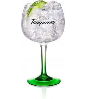 COPA DE GINEBRA DE VIDRIO TANQUERAY EN VIDRIO