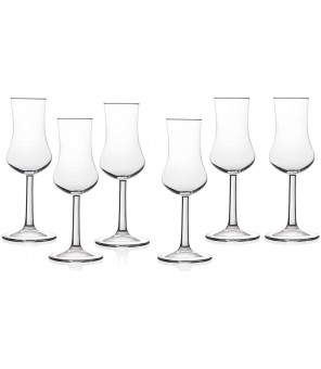 SET 6 BICCHIERI CALICE DEGUSTAZIONE GRAPPA 4 CL