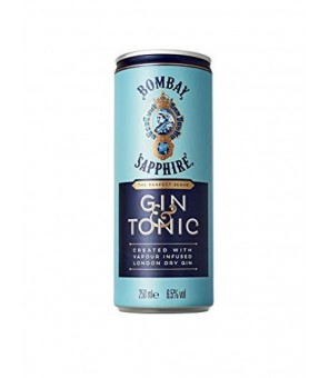 GIN TONIC BOMBAY SAPHIR IN DOSE 12 X 25 CL