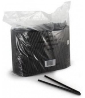 FLORIDA STRAIGHT BLACK STRAWS CM.16 / 7 PCS. 1000