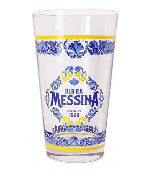 SET 6 BICCHIERI DA BIRRA MESSINA BLU 0.2 CL