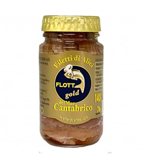 Flott Anchovy Fillets in Cantabrian Gold Olive Oil 140 gr