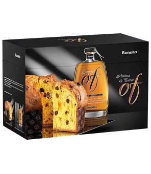 BONOLLO CONFEZIONE ANIMA E CUORE PANETTONE GRAPPA BARRIQUE X 2 PEZZI