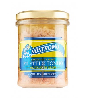 FILETS DE THON NOSTROMO À L'HUILE D'OLIVE 180 GR