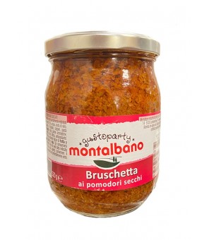 MONTALBANO BRUSCHETTA MET GEDROOGDE TOMATEN 520 GR