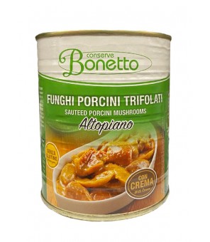 BONETTO SAUCED PORCINI -SVAMPAR MED KRÄM 790 GR