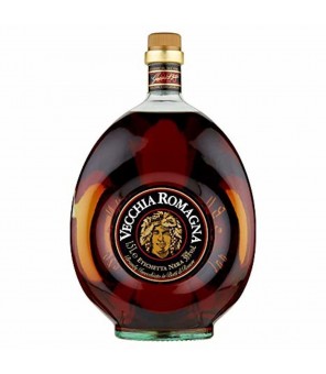 VECCHIA ROMAGNA BRANDY SCHWARZES ETIKETT 1.5