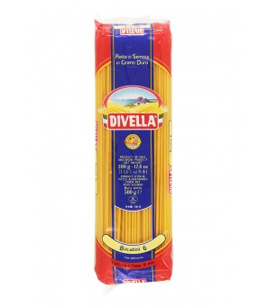 DIVELLA PASTA DI SEMOLA DI GRANO DURO BUCATINI 6 GR 500 X 36