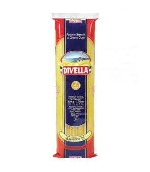 DIVELLA DURUM TARWE SEMOLINA PASTA BAVETTINE 15 GR 500 X 36