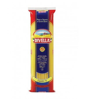 DIVELLA PASTADI DURUM PSZENICA KASZKA CAPELLINI 11 GR 500 X 36