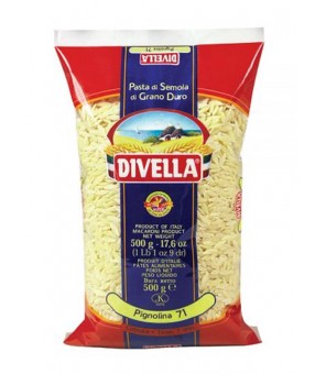 DIVELLA DURUM TARWE SEMOLINA PIGNOLINA PASTA 71 GR 500 X 24