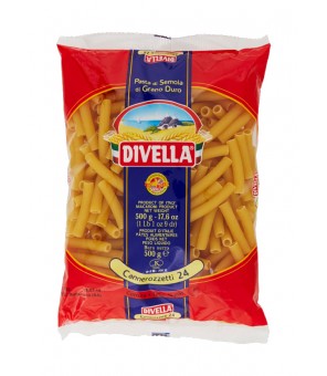 DIVELLA DURUM TARWE SEMOLINA PASTA CANNEROZZETTI 24 GR 500 X 24