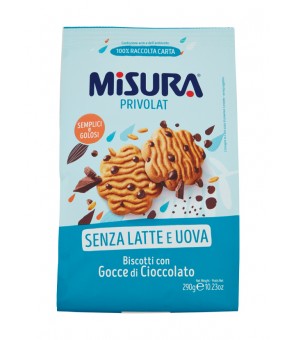 MISURA BISCOTTI PRIVOLAT CON GOCCE CIOCCOLATO 290 GR