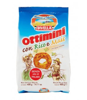 GALLETAS DIVELLA GRAN ARROZ Y MAÍZ 400 GR