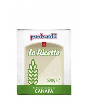 POLSELLI  MIX DI FARINA DI GRANO TENERO CON CANAPA KG 5