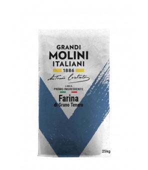 GRANDE FARINE DE MOLINI ITALIENNE TYPE 00 RÉSISTANCE 265 KG 25