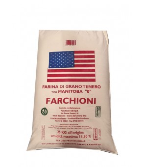 FARCHIONI FARINA GRANO TENERO TIPO 0 MANITOBA KG 25