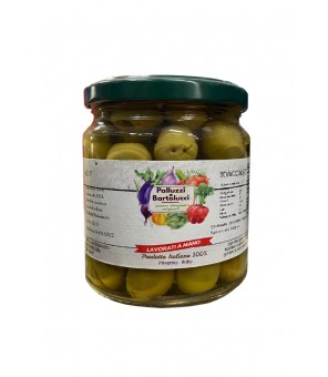 PALLUZZI OLIVES VERTES DÉNOYAUTÉES EN SAUMURE 314 GR