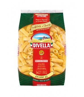 DIVELLA PASTA DI SEMOLA DI GRANO DURO ELICOIDALI 22 BRONZO 24 X 500 GR