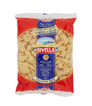 DIVELLA DURUM TARWE SEMOLINA PASTA BARESI ORECCHIETTE 86B GR 500 X 24