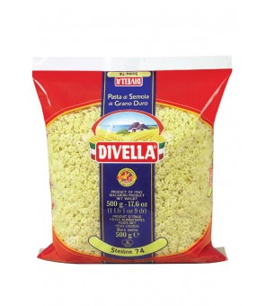 DIVELLA SEMOULE DE BLÉ DUR PÂTES ÉTOILES 74 GR 500 X 24