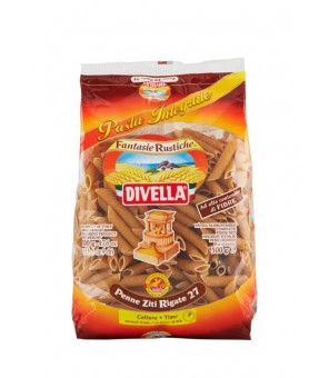 DIVELLA PÂTES ENTIÈRES PENNE ZITI RAYÉES 24 X 500 GR