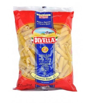 DIVELLA DURUM TARWE SEMOLINA PASTA GESTREEPT CANNERONI 21 GR 500 X 24