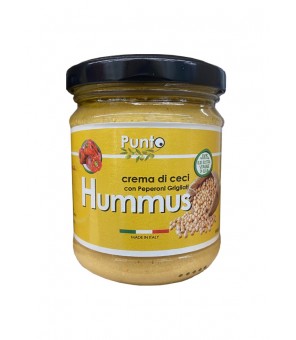 HUMMUS AV CHICKPEAS MED GRILLADE PAPPAR 185 GR