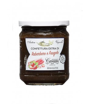 CAVAZZA CONFITURE DE RABARBAR ET FRAISE 370 GR