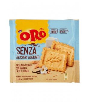 BISCOTTI ORO VANIGLIA LATTE E CEREALI SENZA ZUCCHERO 300 GR