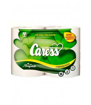 SECADOR DE PAPEL CARESS PARA COCINA X 2 ROLLOS