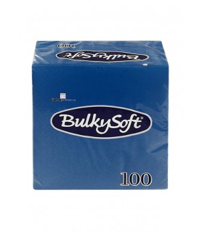 BULKYSOFT NAPKINS 24X24 BLUE X 100 PIECES