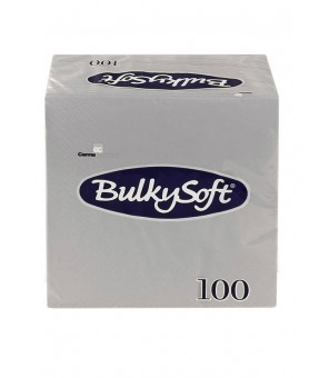 BULKYSOFT NAPKINS 24X24 GREY X 100 PIECES