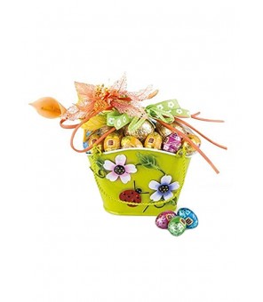 DOLCERIE VENEZIANE SPRING BASKET WITH CHOCOLATE EGGS 250 GR